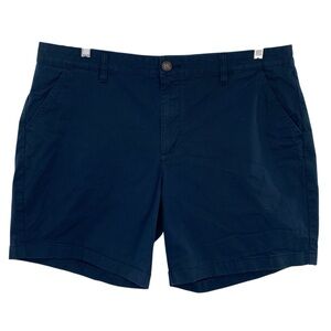 Chubbies The Armada Flat Front Stretch 7” Twill Shorts Navy Blue Size 38
